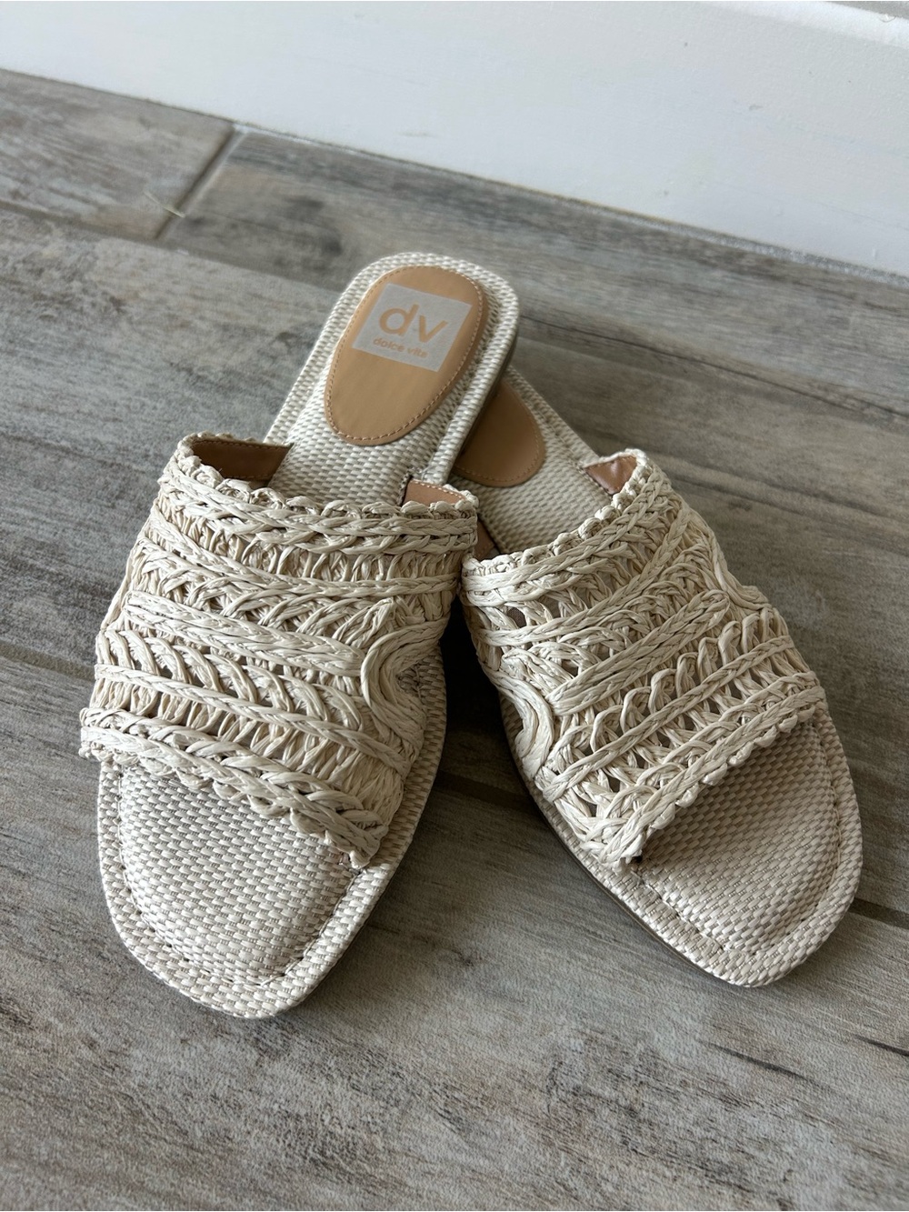 Dolce Vita Jozlyn Crochet Slide Sandals Size 7